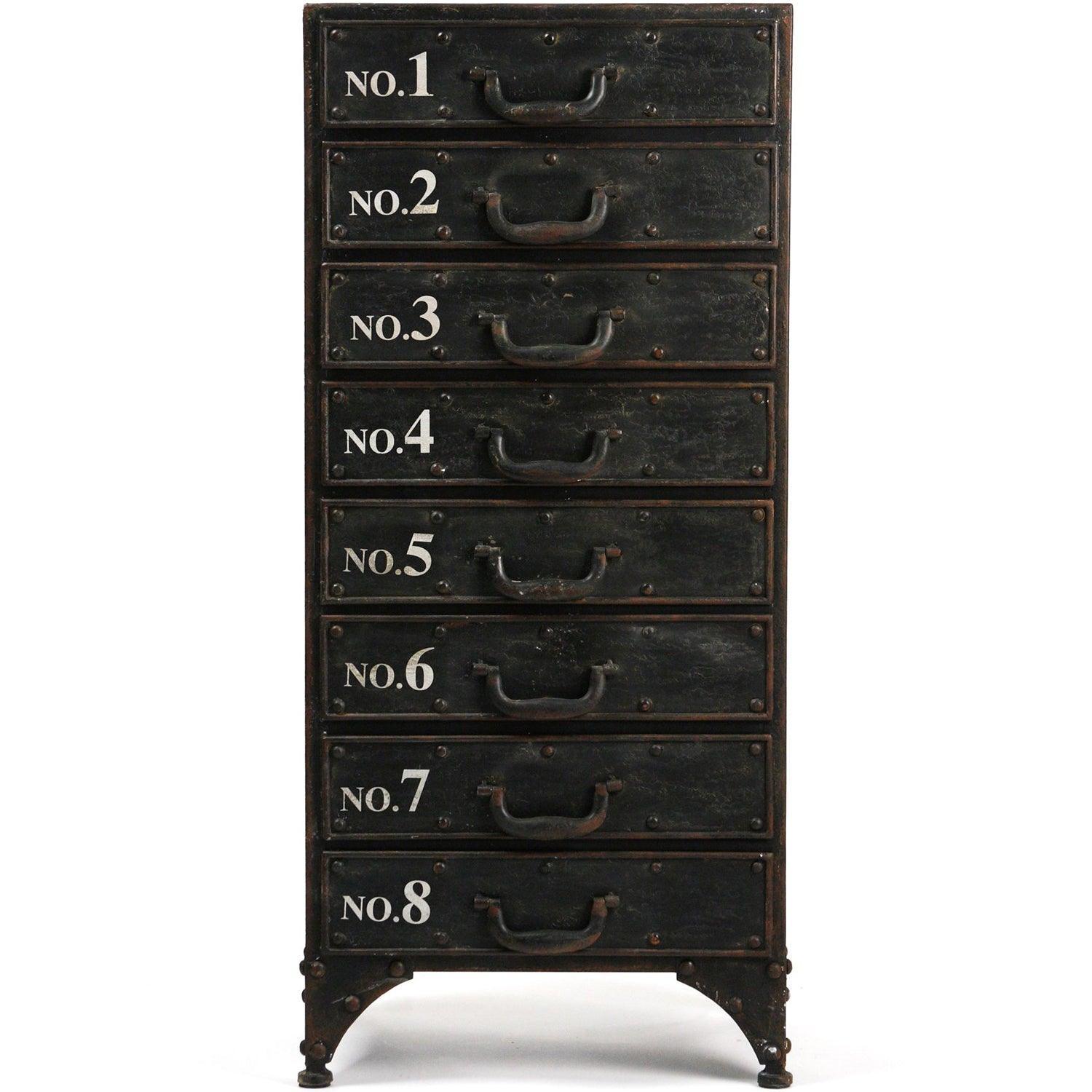 Black Industrial Chic Chest - Belle Escape