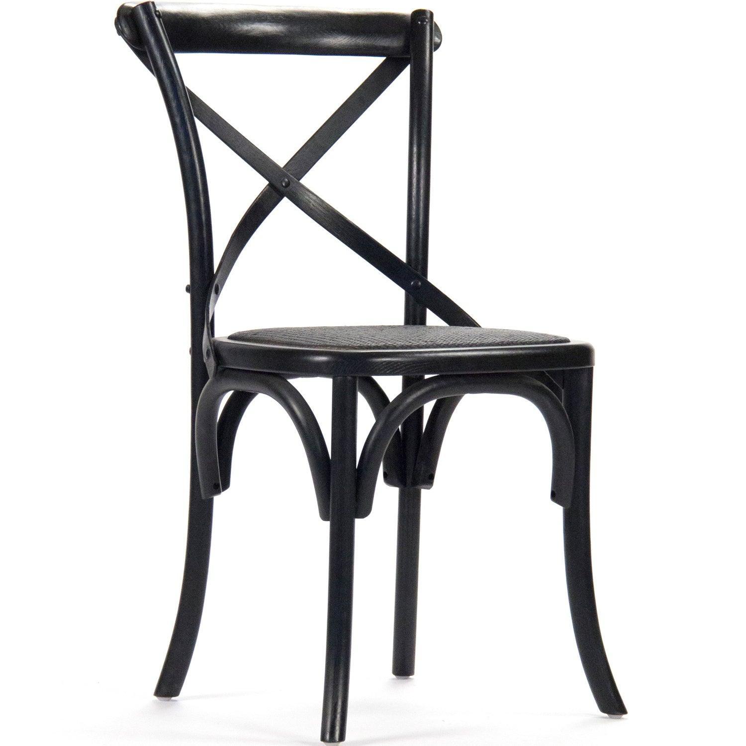 Black Parisian Cafe Chairs - Belle Escape