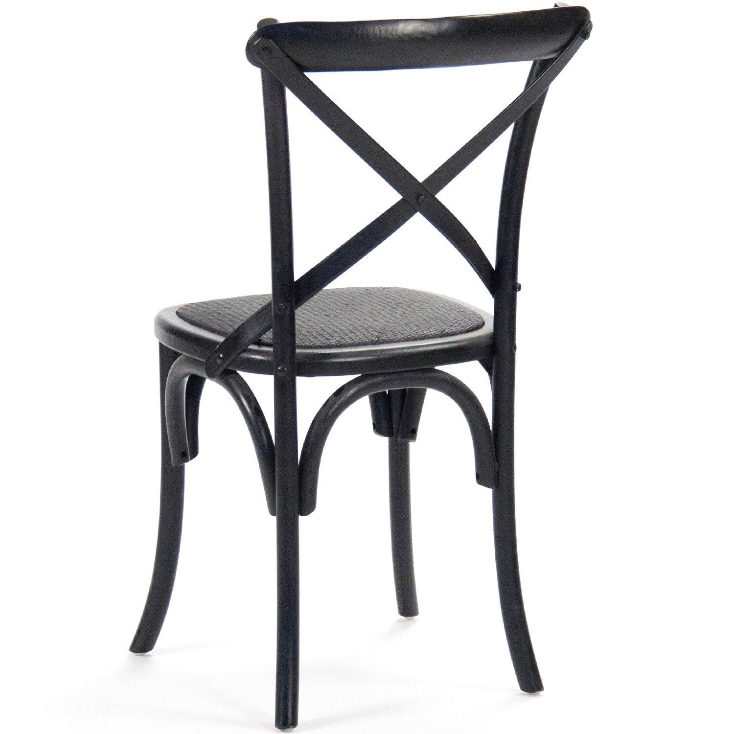 Black Parisian Cafe Chairs - Belle Escape