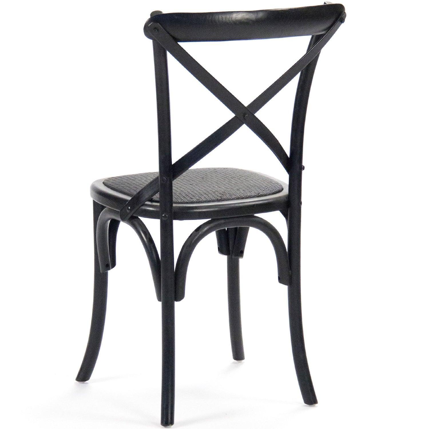 Black Parisian Cafe Chairs - Belle Escape