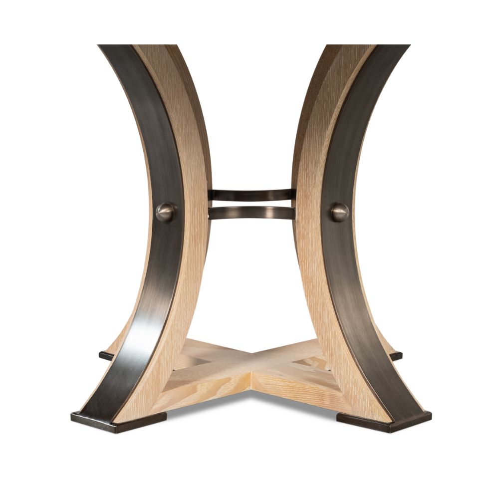 Bleached Oak Tower Jupe Dining Table