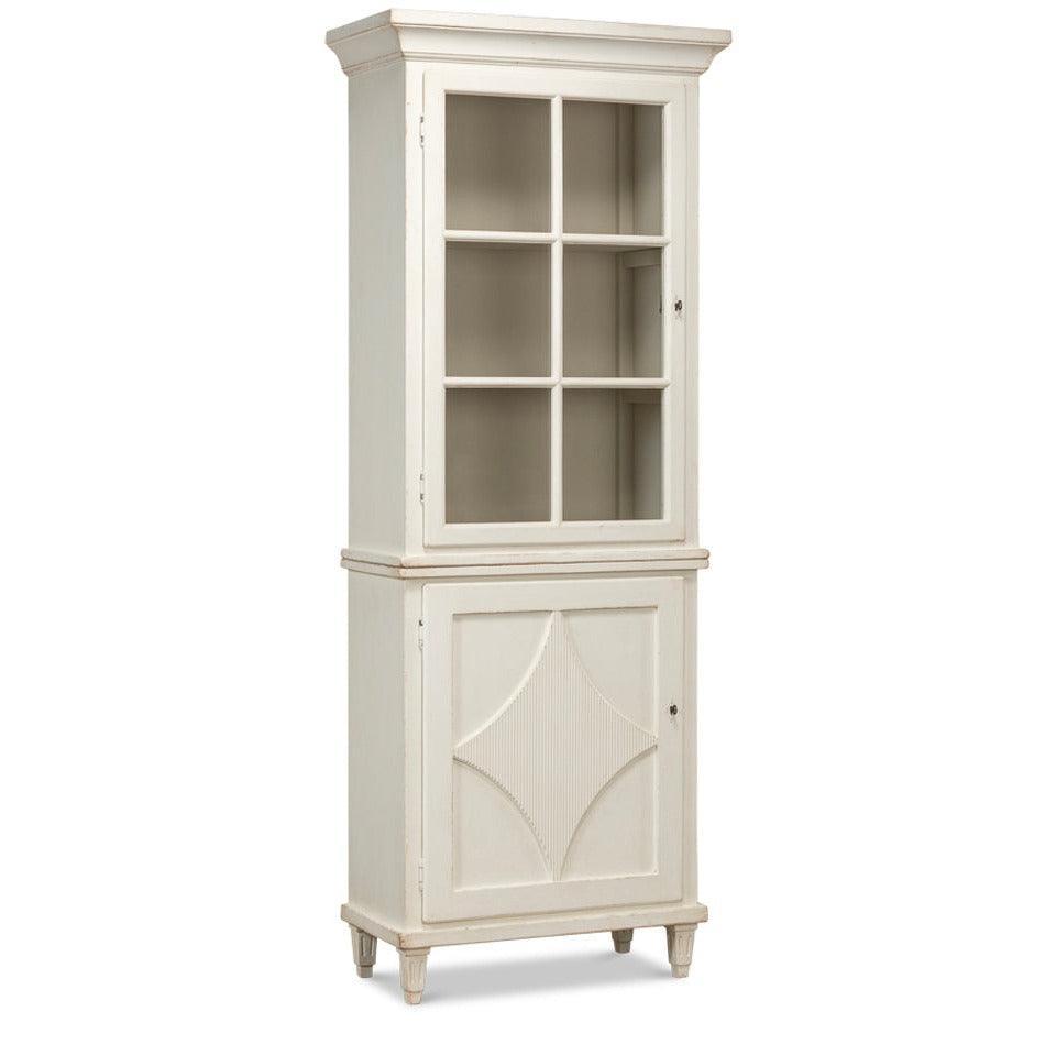 Bonnie White Farmhouse Bookcase - Belle Escape