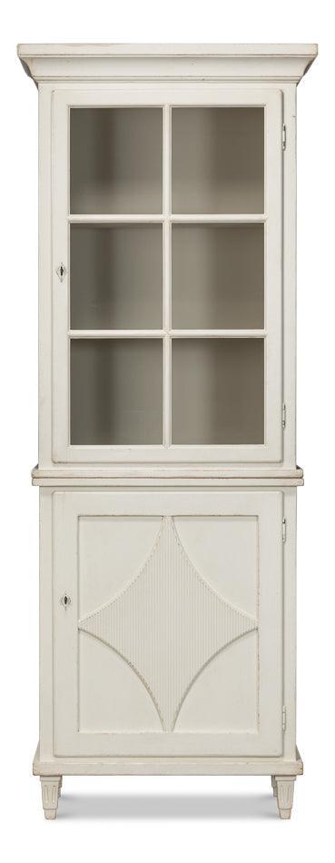 Bonnie White Farmhouse Bookcase - Belle Escape