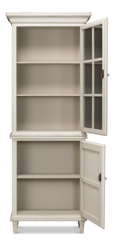 Bonnie White Farmhouse Bookcase - Belle Escape