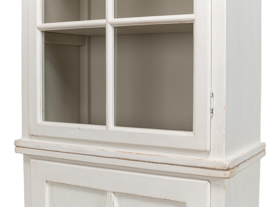 Bonnie White Farmhouse Bookcase - Belle Escape