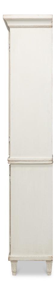 Bonnie White Farmhouse Bookcase - Belle Escape