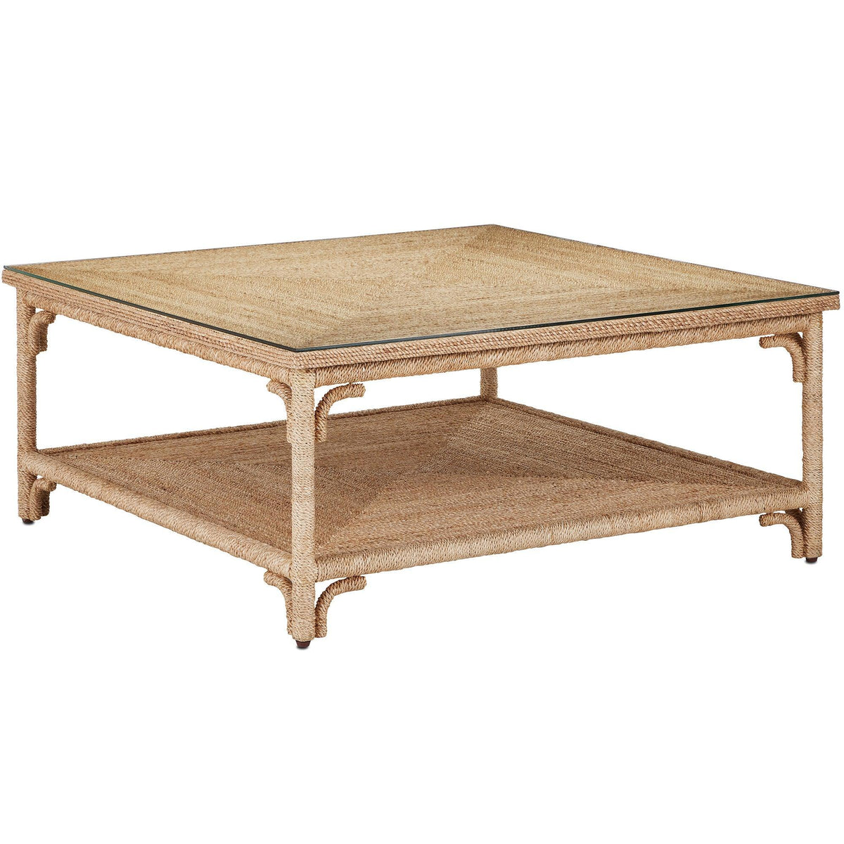 Braided Abaca Rope Cocktail Table