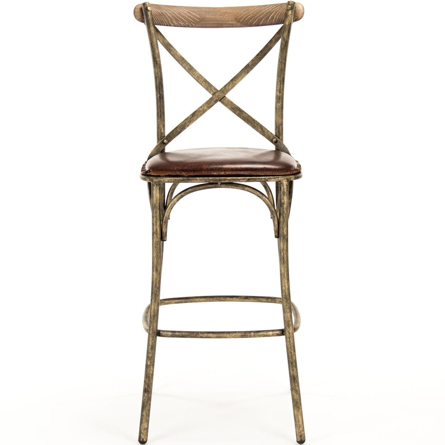 Bronzed Cafe Bar Stools - Belle Escape