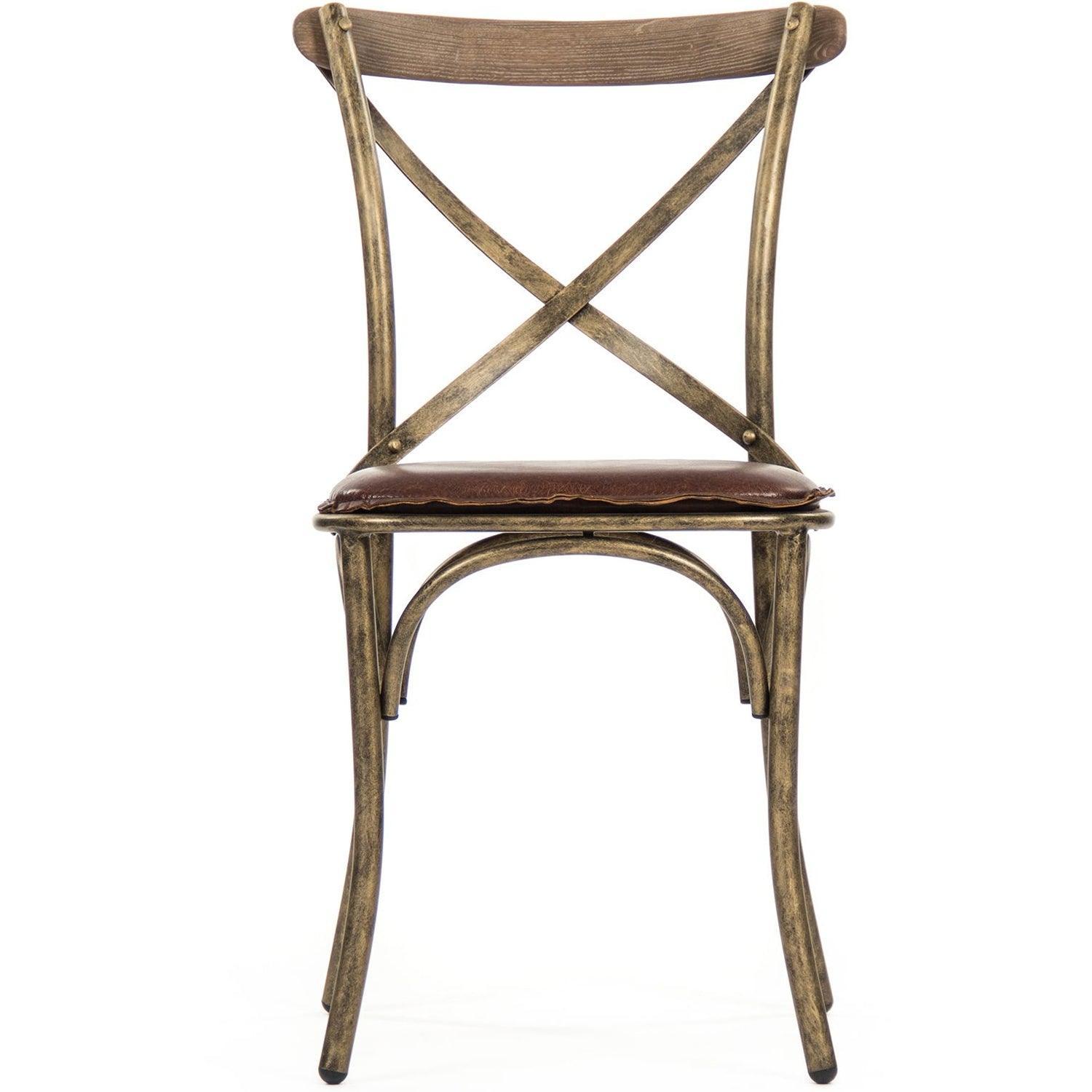 Bronzed Cafe Chairs - Belle Escape