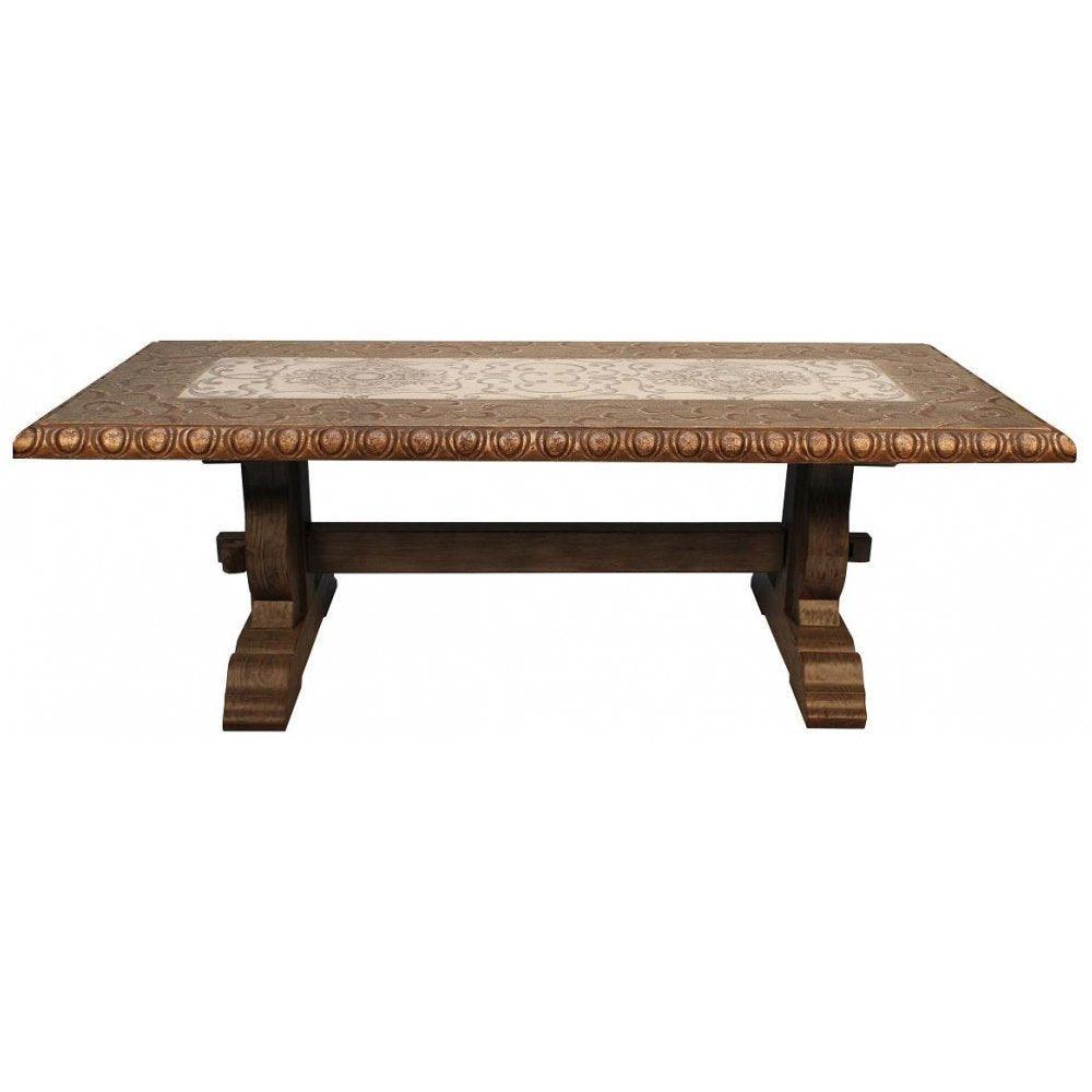 Bronzed Navarra Dining Table - Belle Escape