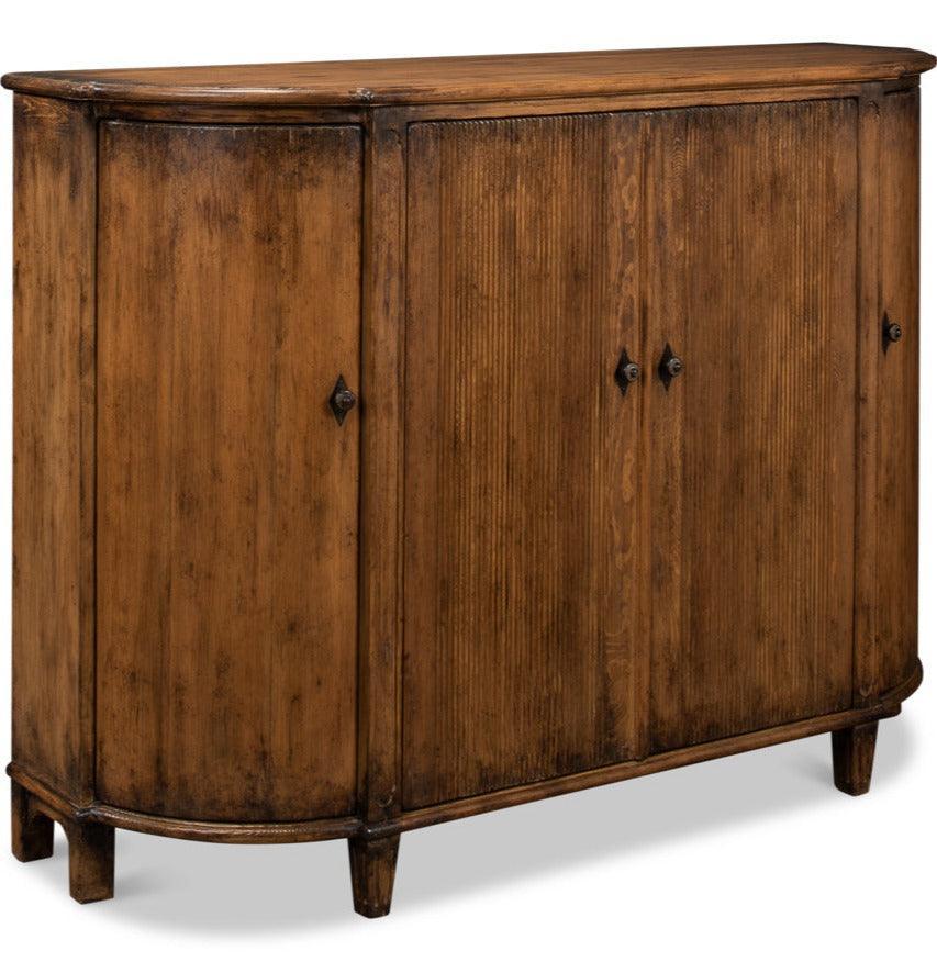 Brown Rustic Brooks Demilune Sideboard - Belle Escape