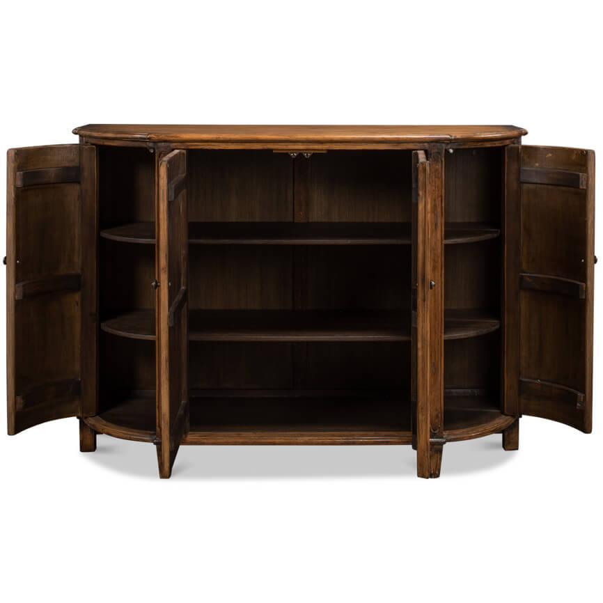 Brown Rustic Brooks Demilune Sideboard - Belle Escape