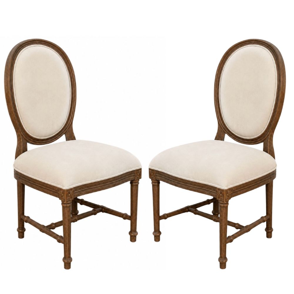 St. Germain Wood Stained Louis Dining Chair