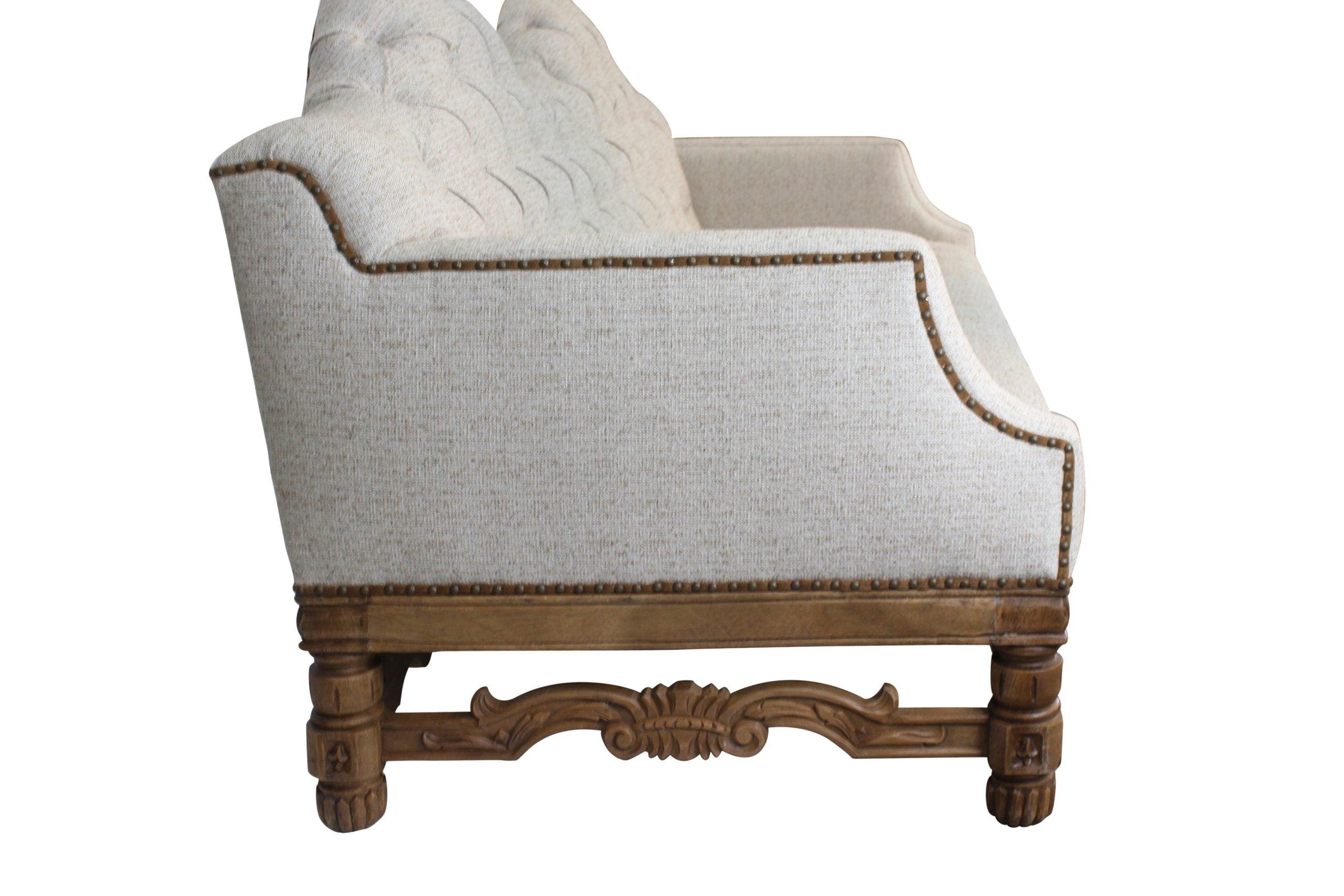 Tufted Double Camel Back Sofa