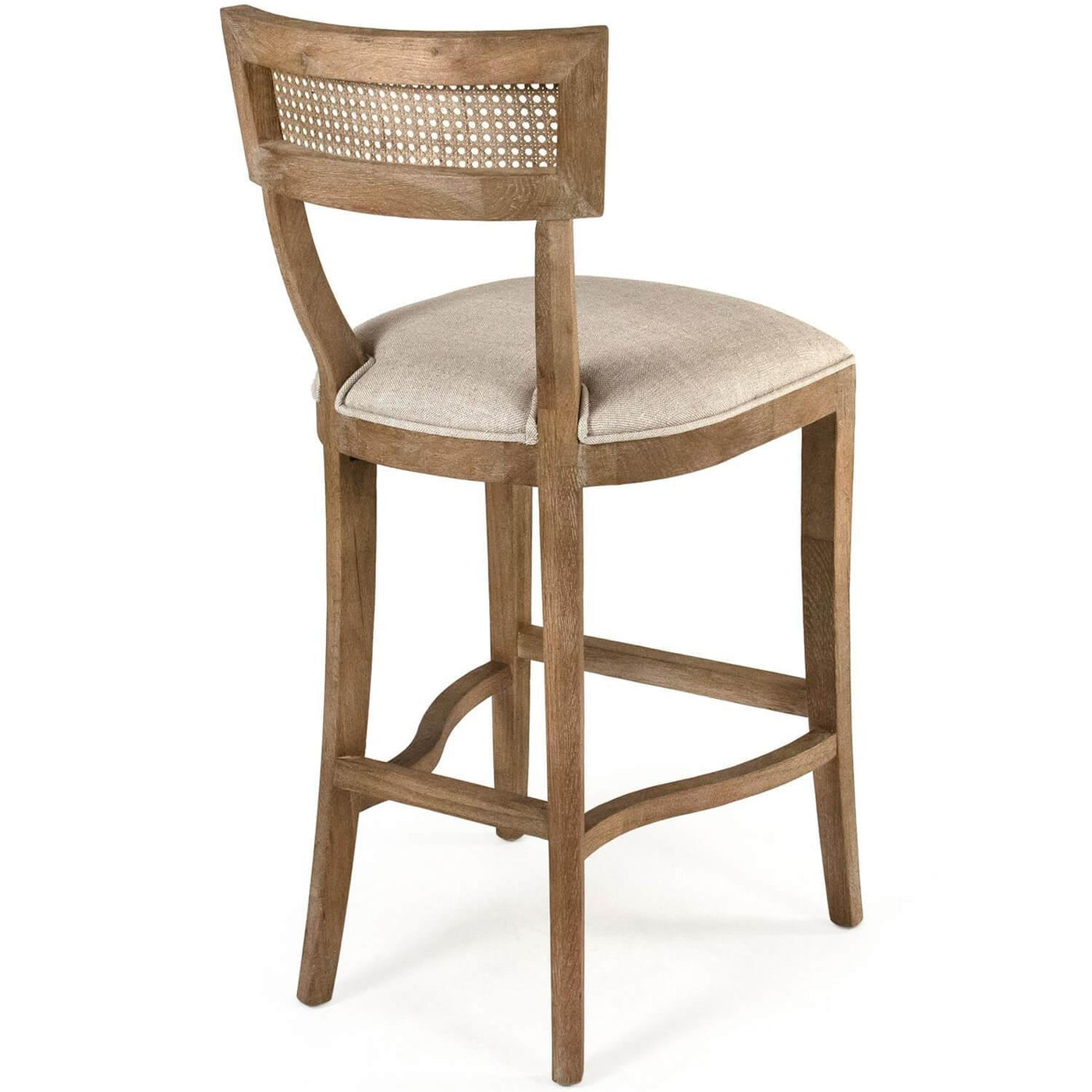 Cane Curved Back Bar Stools