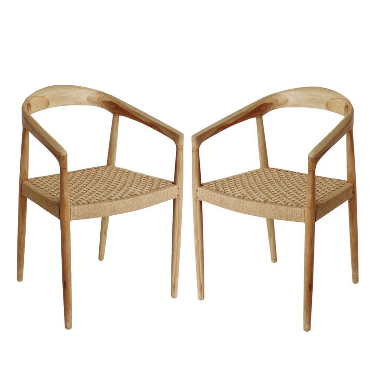 Natural Rattan Coastal Dining Chair