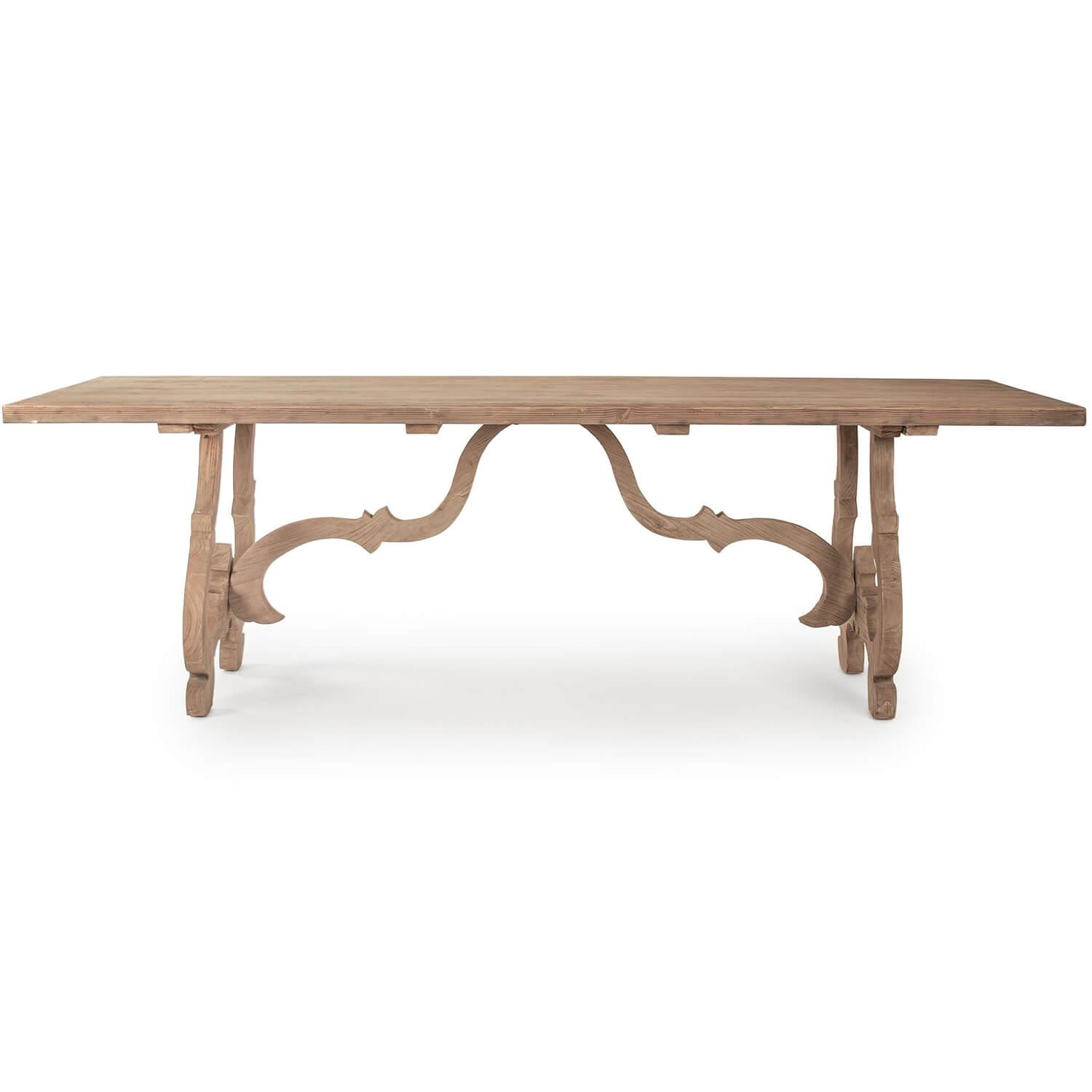 Carved French Country Dining Table - Belle Escape