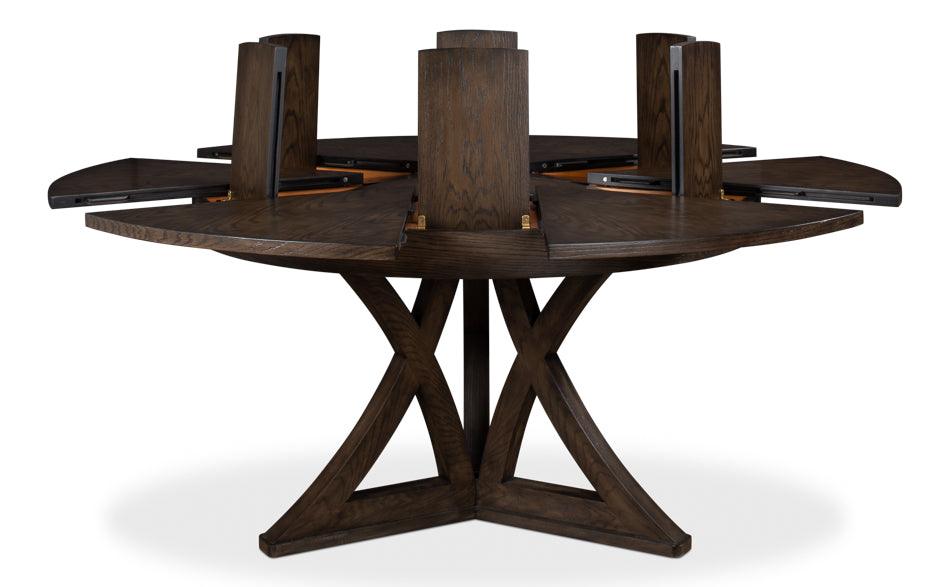Casual Artisan Brown Jupe Dining Table - Belle Escape