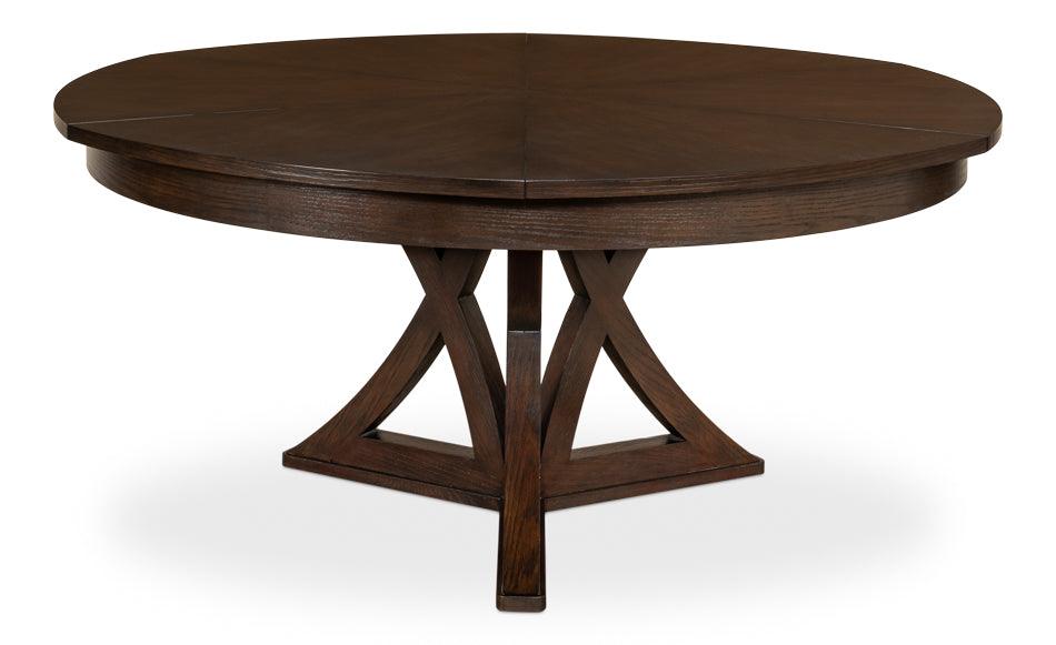 Casual Burnt Brown Jupe Dining Table - Belle Escape