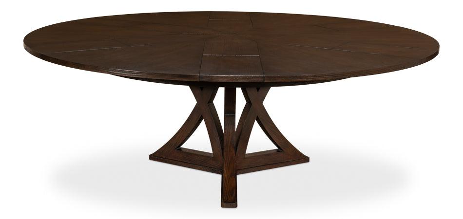 Casual Burnt Brown Jupe Dining Table - Belle Escape