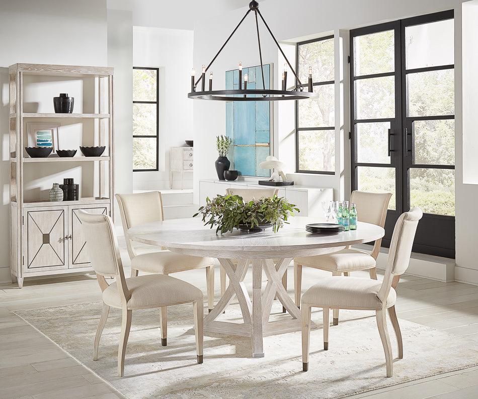 Casual Cottage Whitewash Jupe Dining Table - Belle Escape