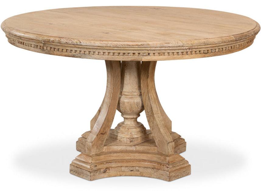 Chantal French Pedestal Dining Table - Belle Escape