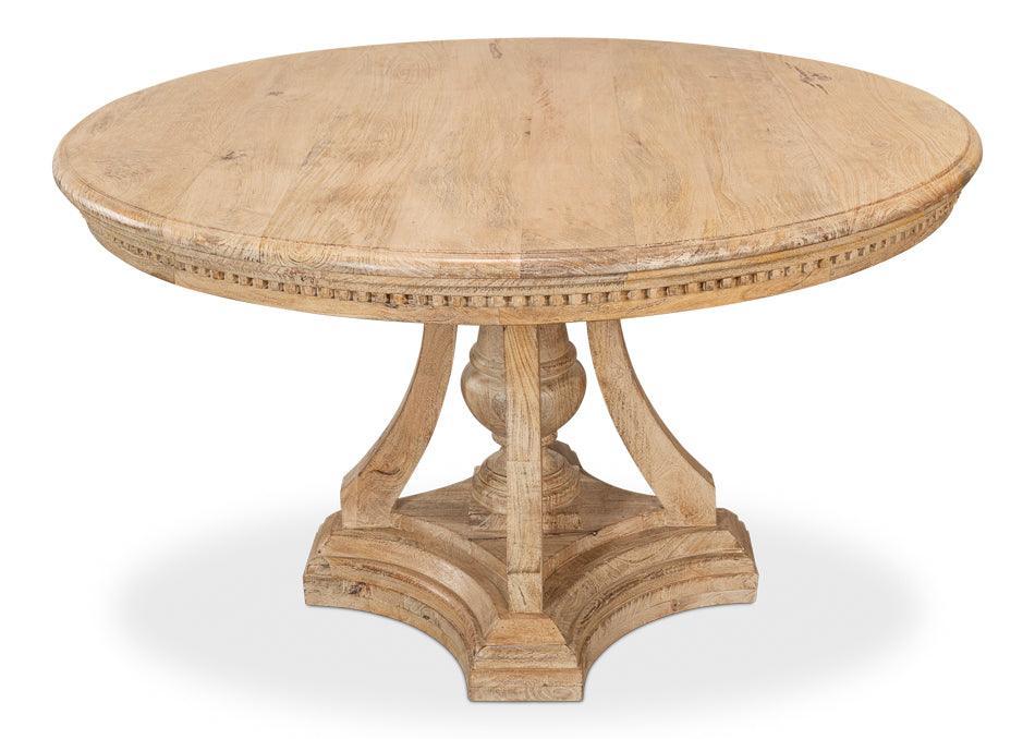 Chantal French Pedestal Dining Table - Belle Escape