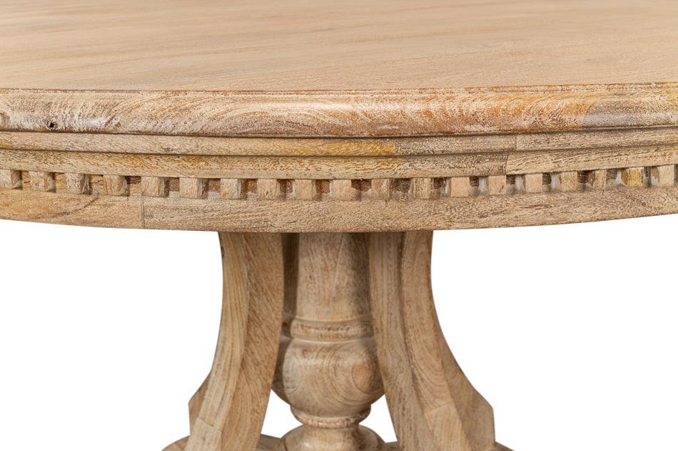 Chantal French Pedestal Dining Table - Belle Escape