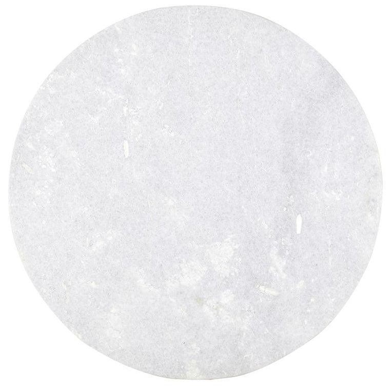 Chantale White Marble Cocktail Table - Belle Escape