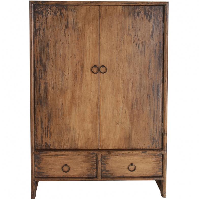 Classic French Farmhouse Wooden Armoire - Belle Escape