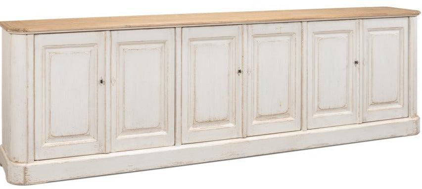 Claudia White Shabby Chic Sideboard - Belle Escape