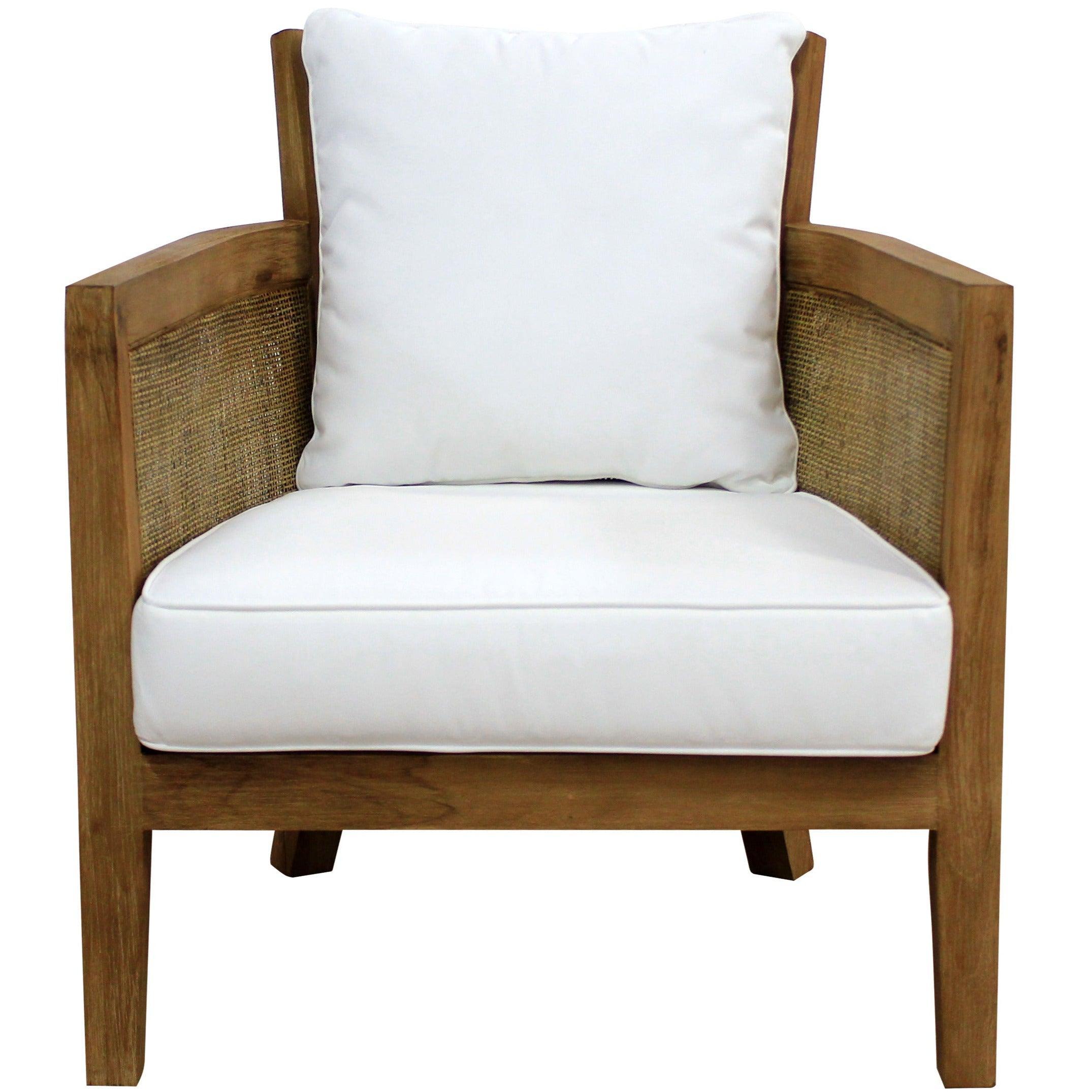 Coastal Teak Wood Arm Chair - Belle Escape