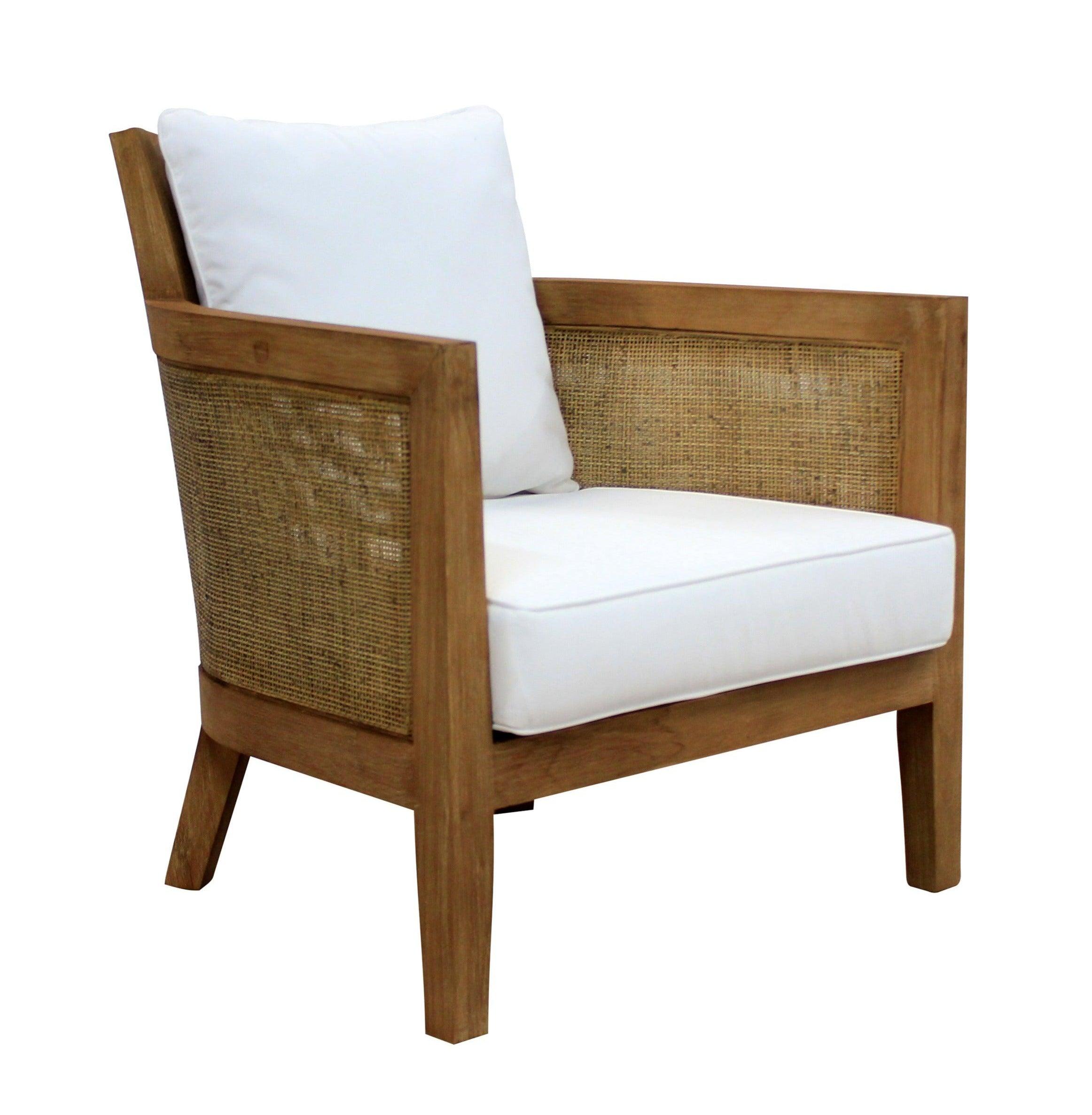 Coastal Teak Wood Arm Chair - Belle Escape