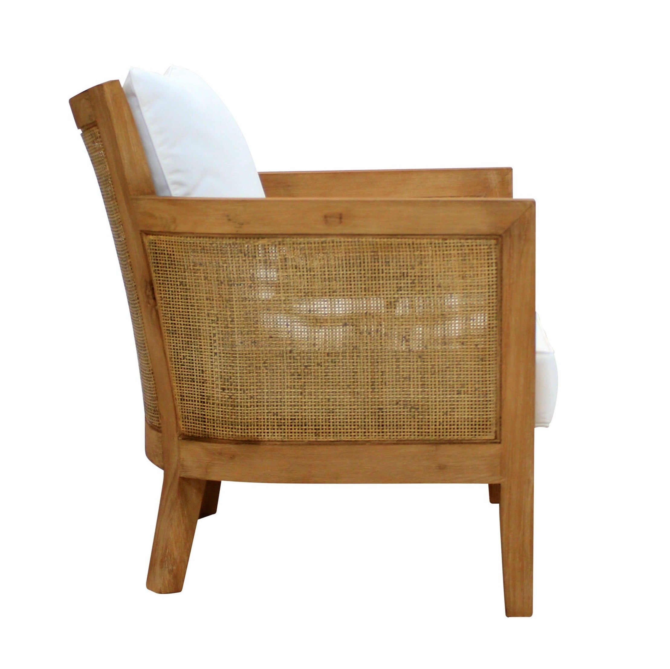 Coastal Teak Wood Arm Chair - Belle Escape