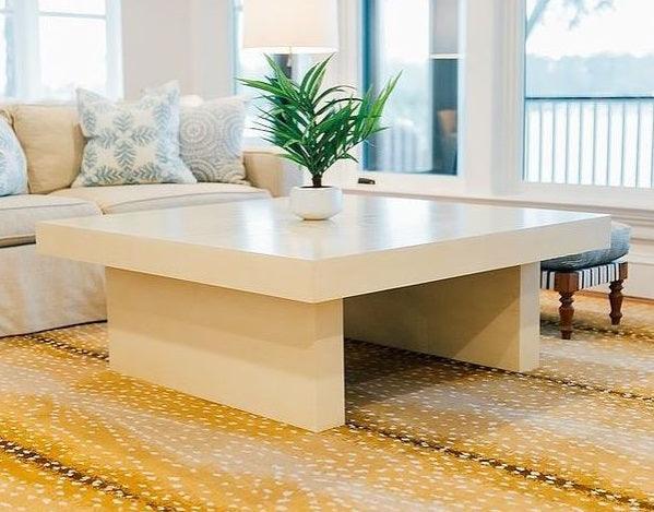 Contemporary Slab Coffee Table - Belle Escape