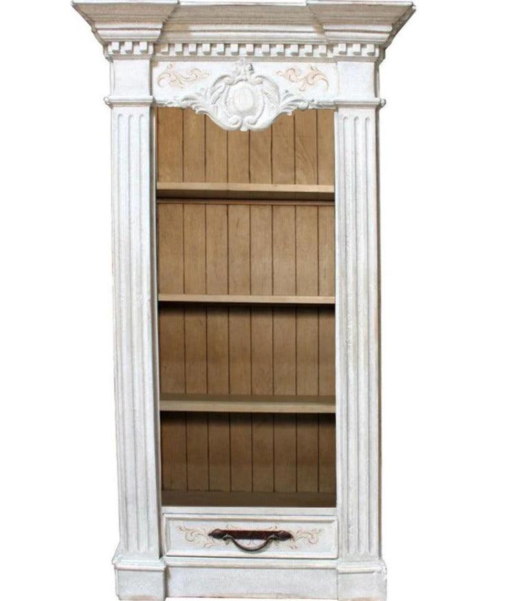 Couronne White French Bookcase - Belle Escape