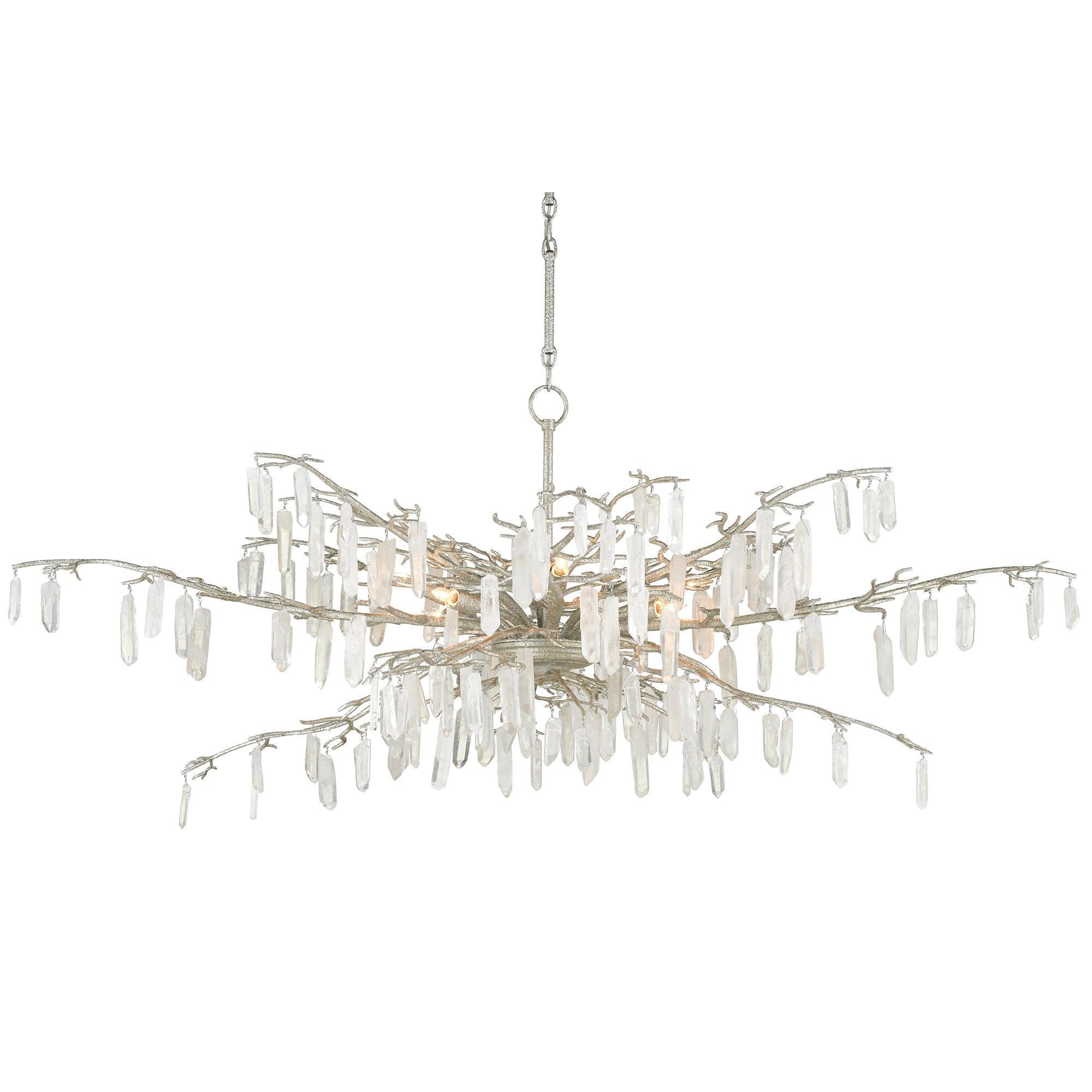 Crystal Burst Rainforest Chandelier - Belle Escape