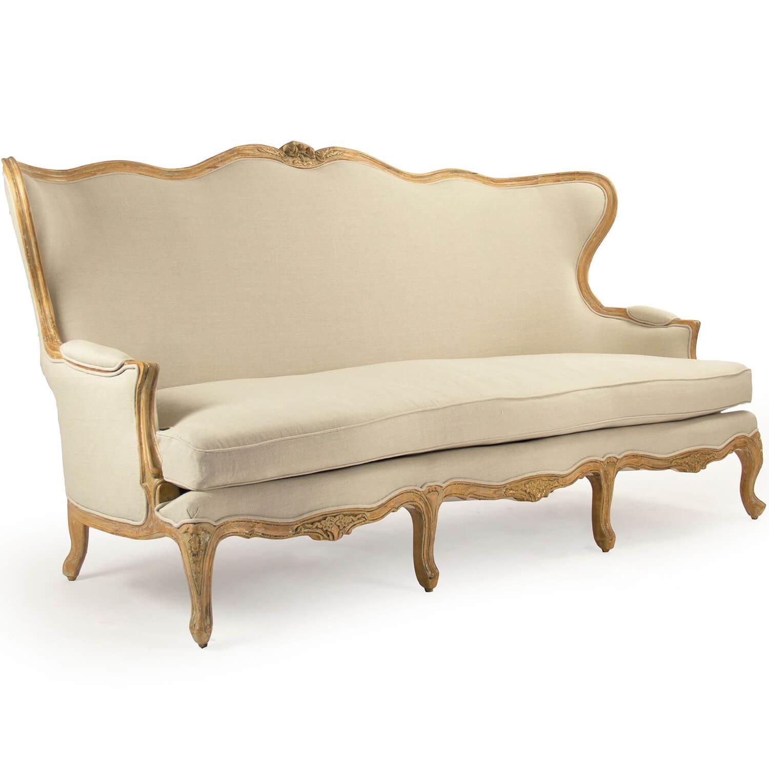 Curvaceous French Provence Sofa - Belle Escape