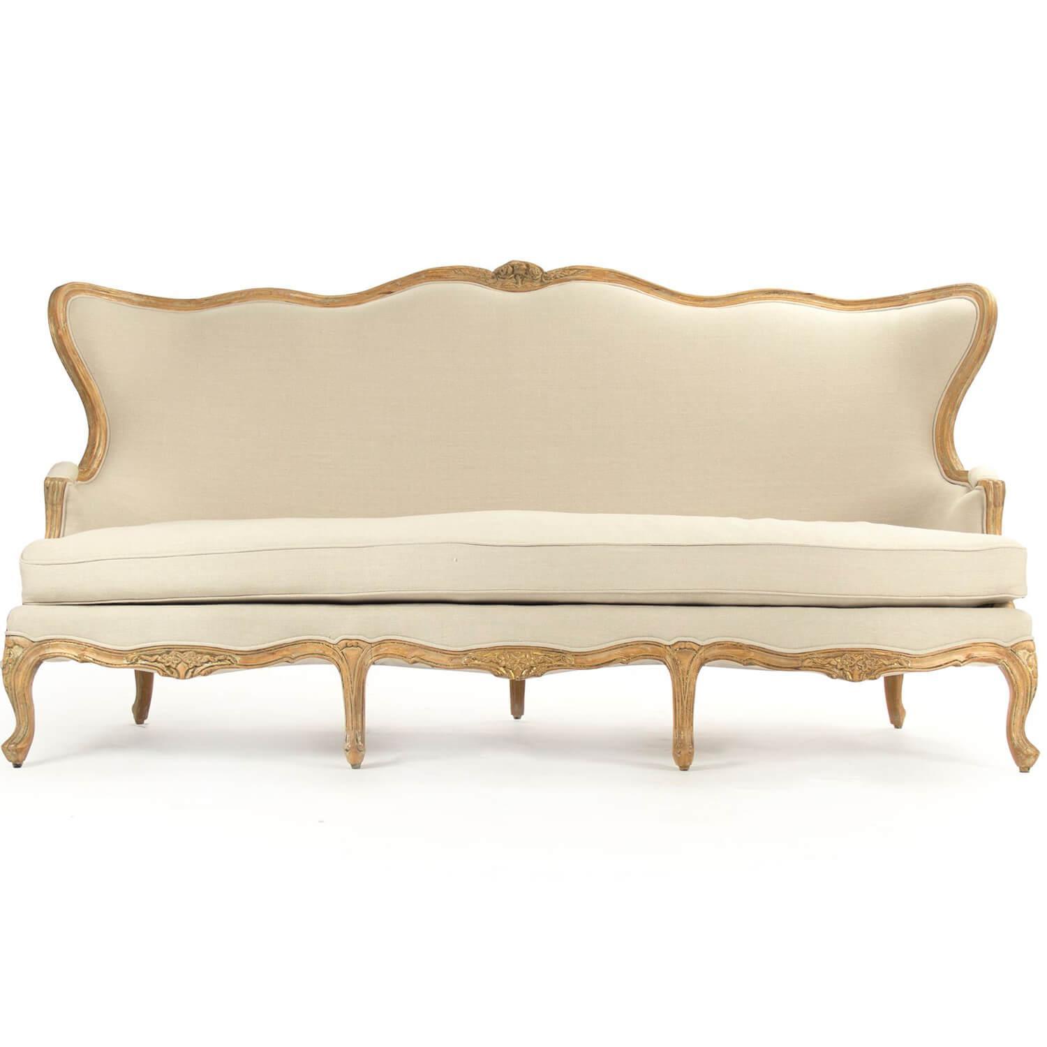 Curvaceous French Provence Sofa - Belle Escape