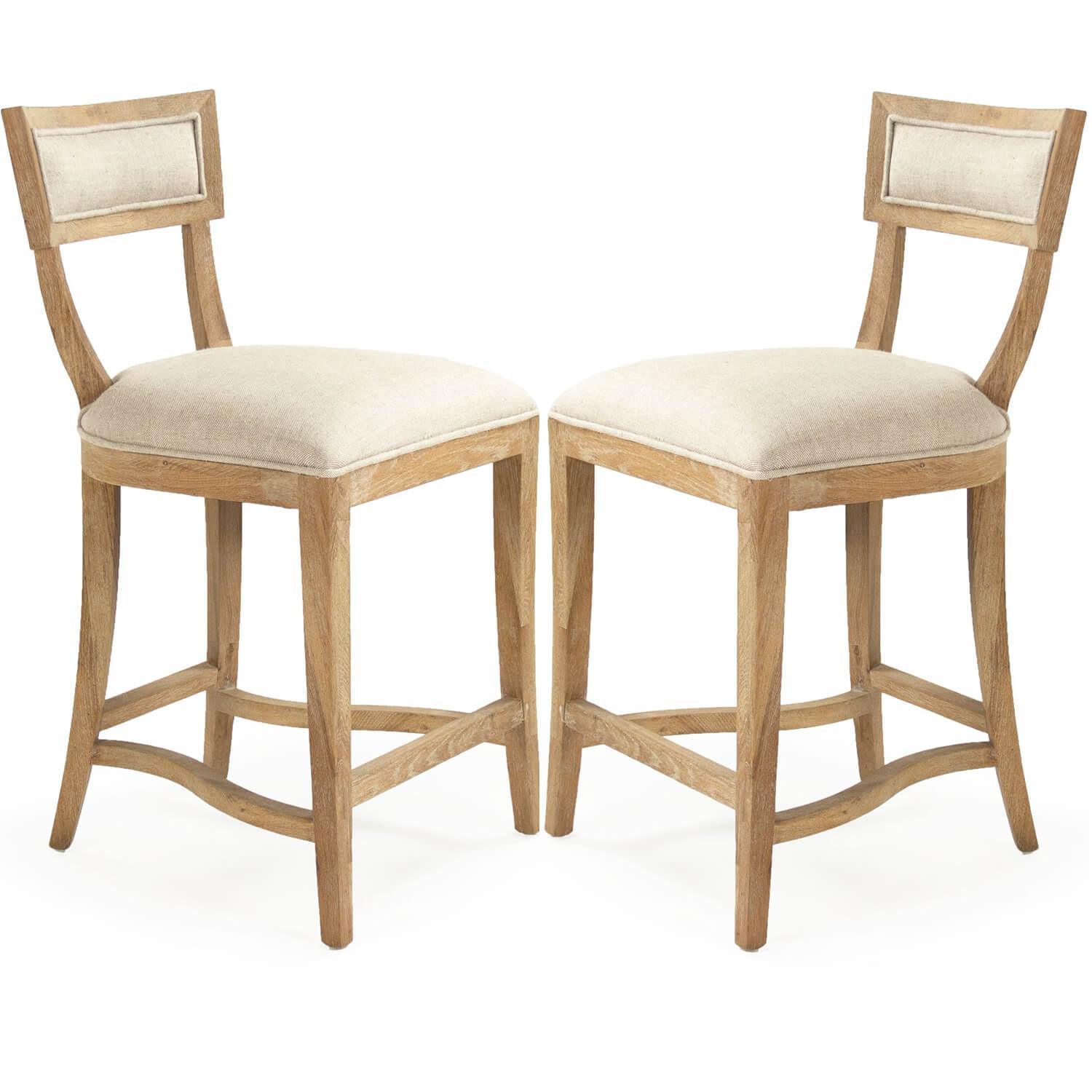 Curved Back Counter Stools - Belle Escape