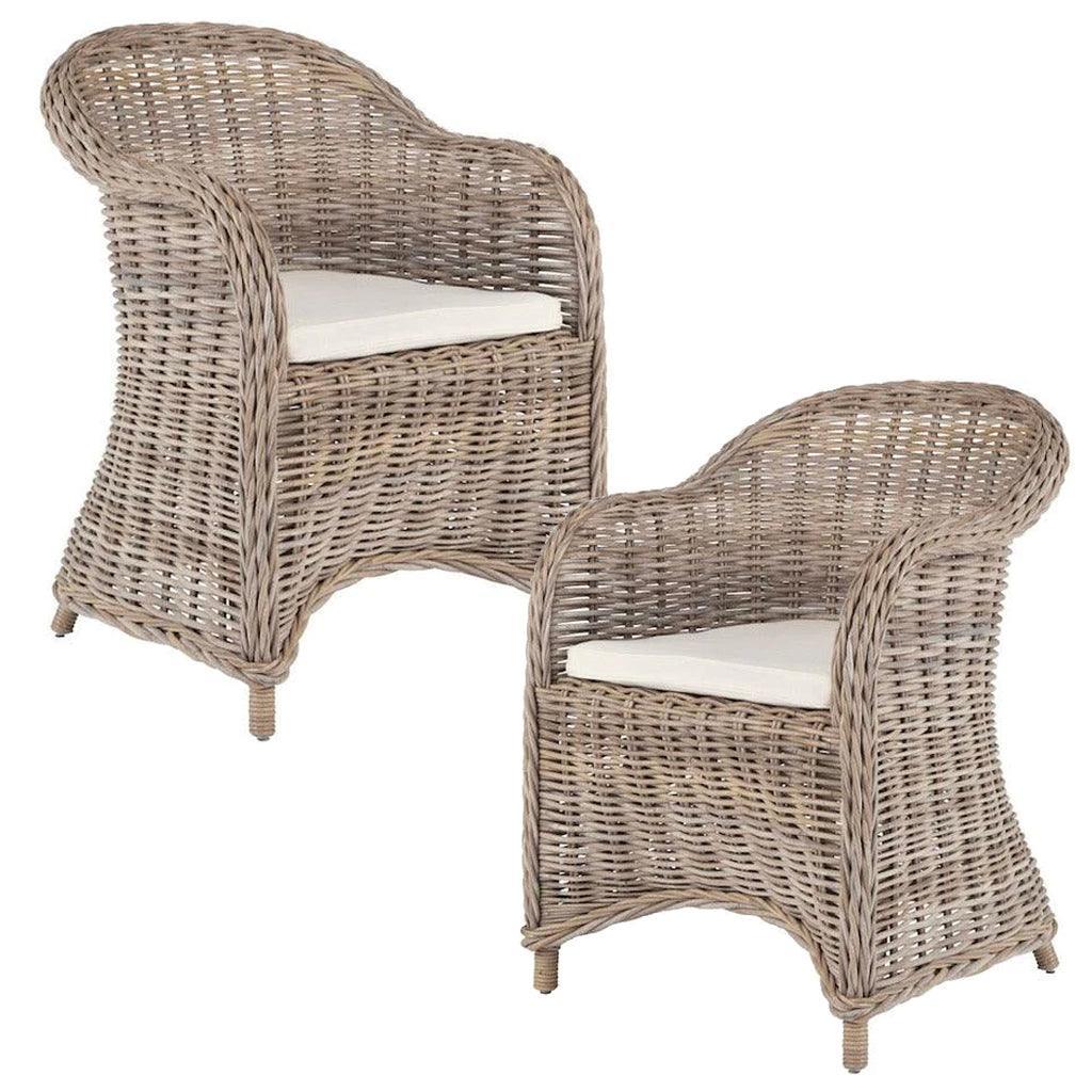 Curved Natural Coastal Chair - Belle Escape