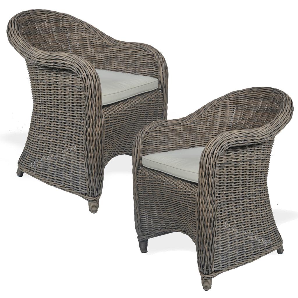 Curved Natural Coastal Chair - Belle Escape