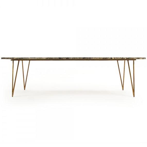 Dark Marble Glam Coffee Table - Belle Escape