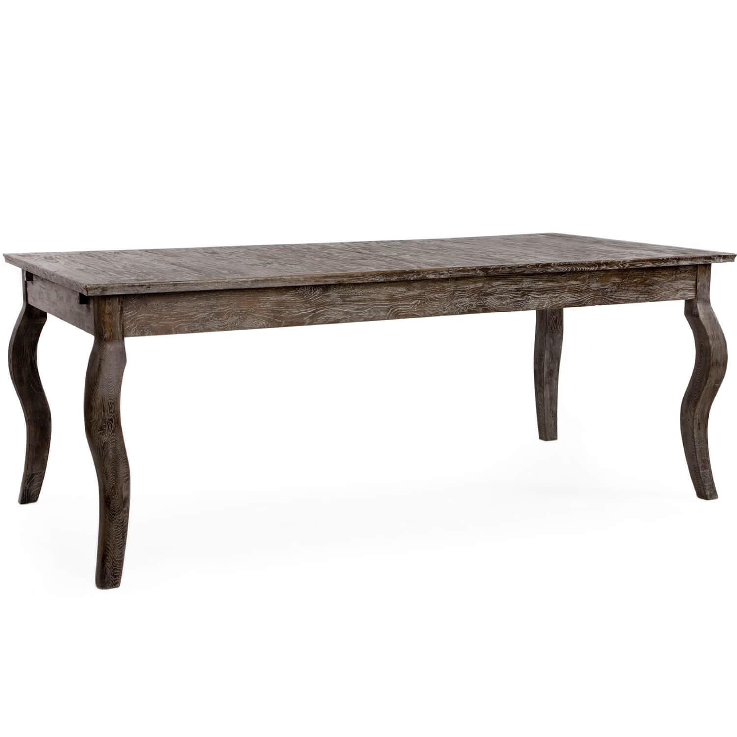 Dark Rhone Oak Dining Table - Extendable - Belle Escape