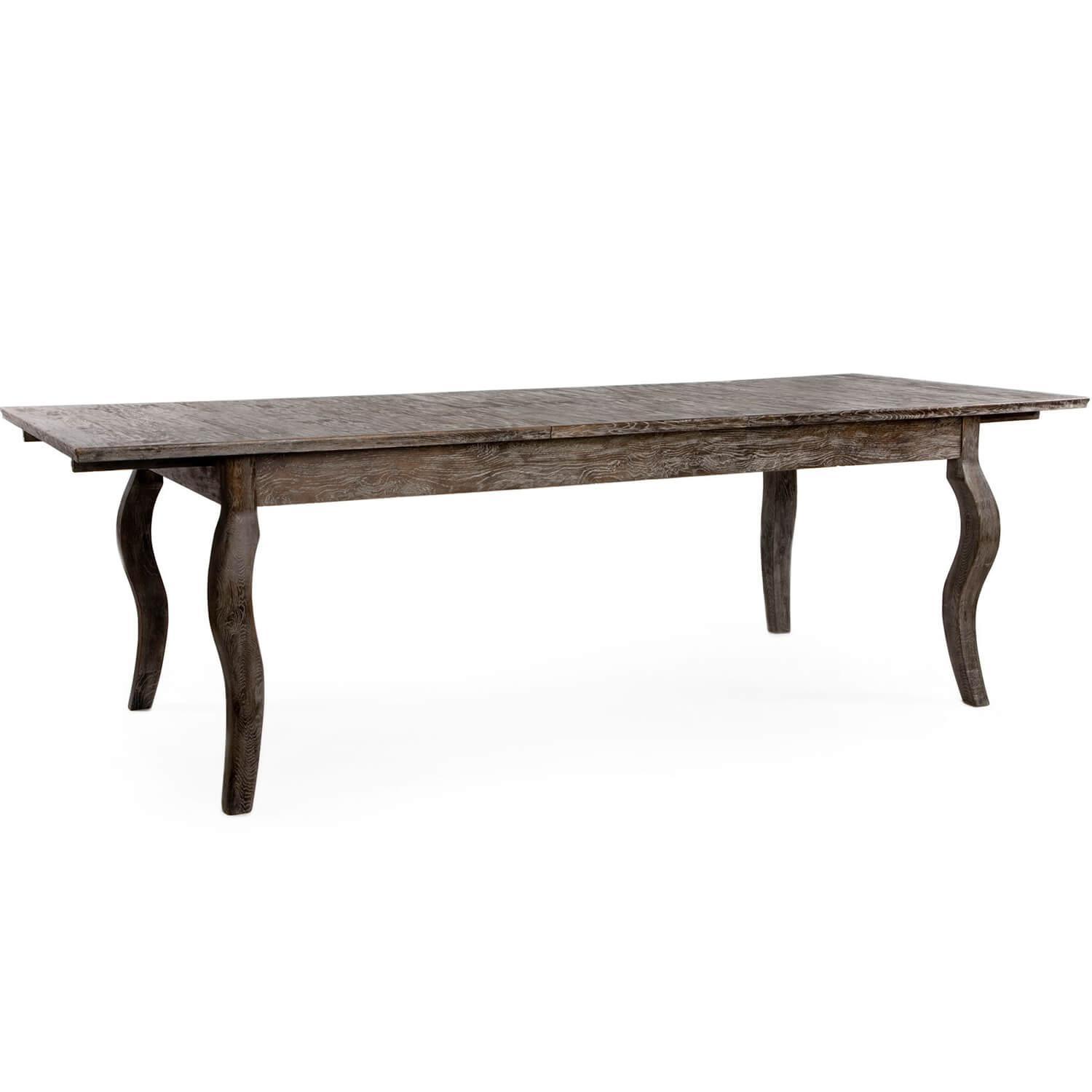 Dark Rhone Oak Dining Table - Extendable - Belle Escape