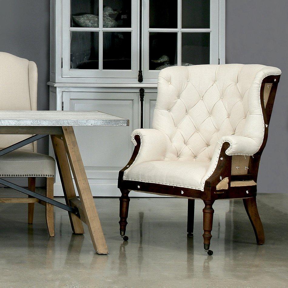 Deconstructed Tufted Arm Chair - Belle Escape