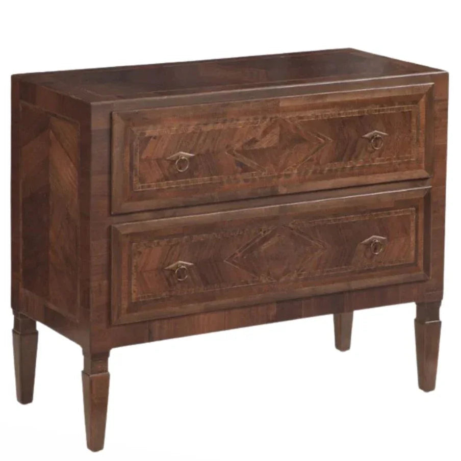 Diamond Inlay Walnut Chest