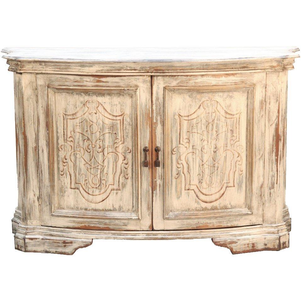 Distressed Cream Finished Buffet - Belle Escape