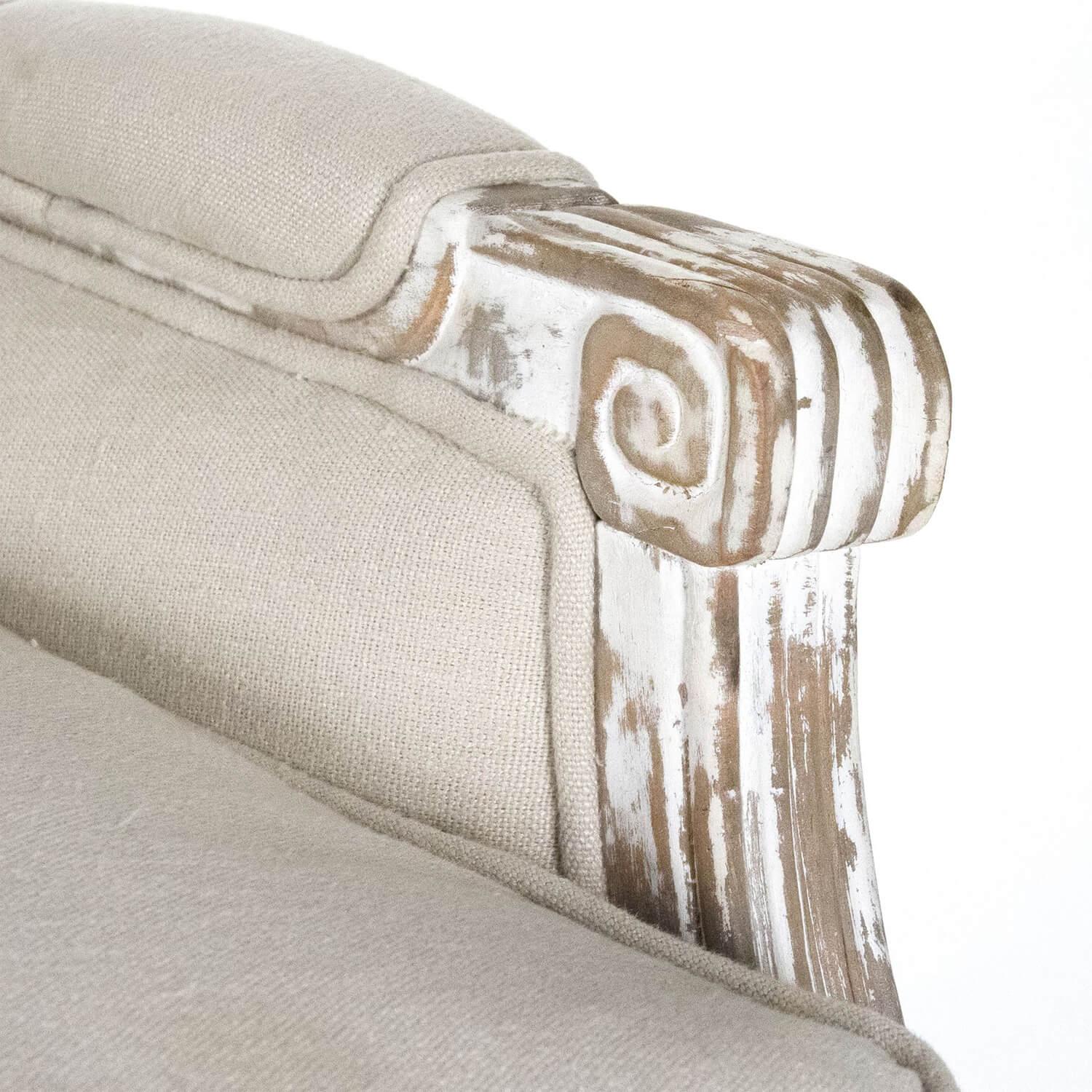 Distressed French Chic Settee - Belle Escape