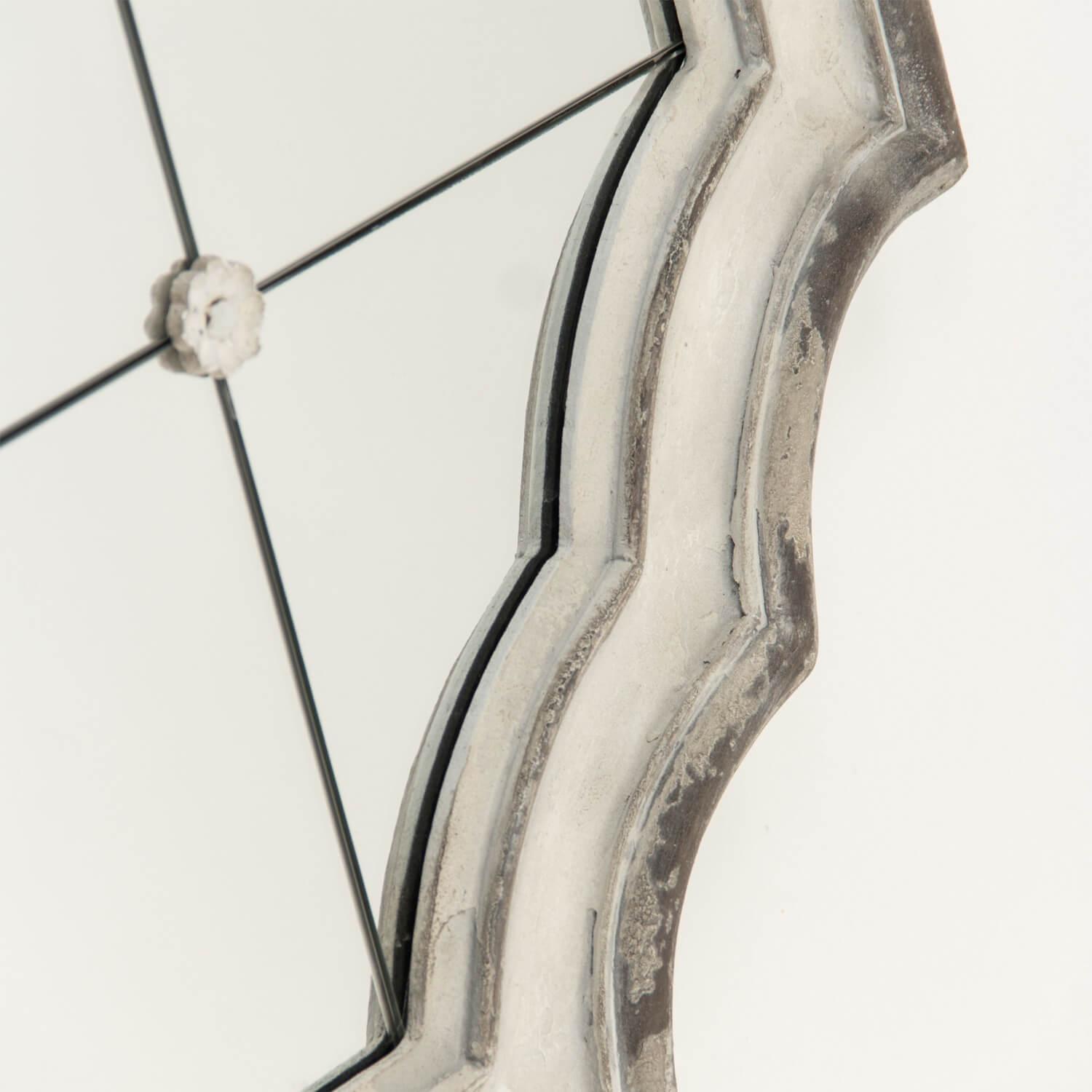Distressed French Quatrefoil Mirror - Belle Escape